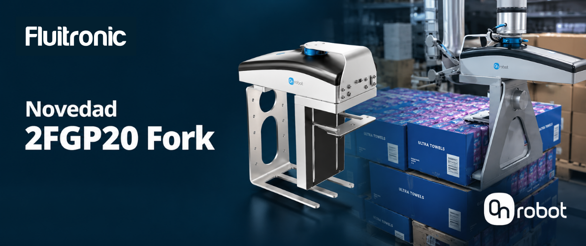 OnRobot 2FGP20 Fork: paletiza las cajas que no se pueden coger por arriba