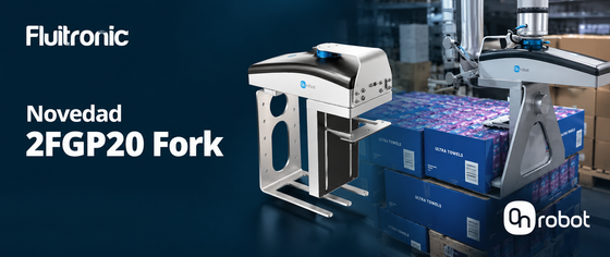 OnRobot 2FGP20 Fork: paletiza las cajas que no se pueden coger por arriba