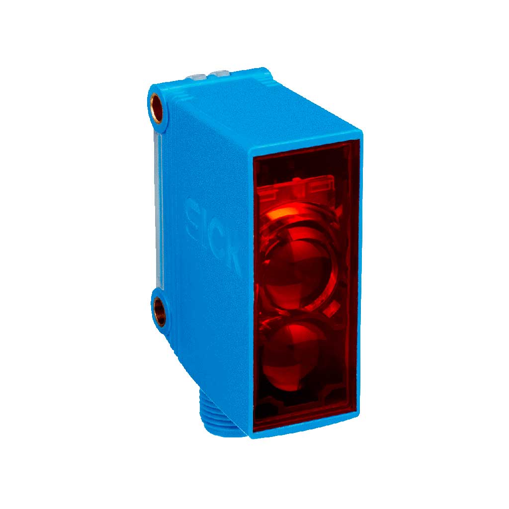 Barrera fotoeléctrica réflex GL10 LED, PNP, claro/oscuro, M12 4P