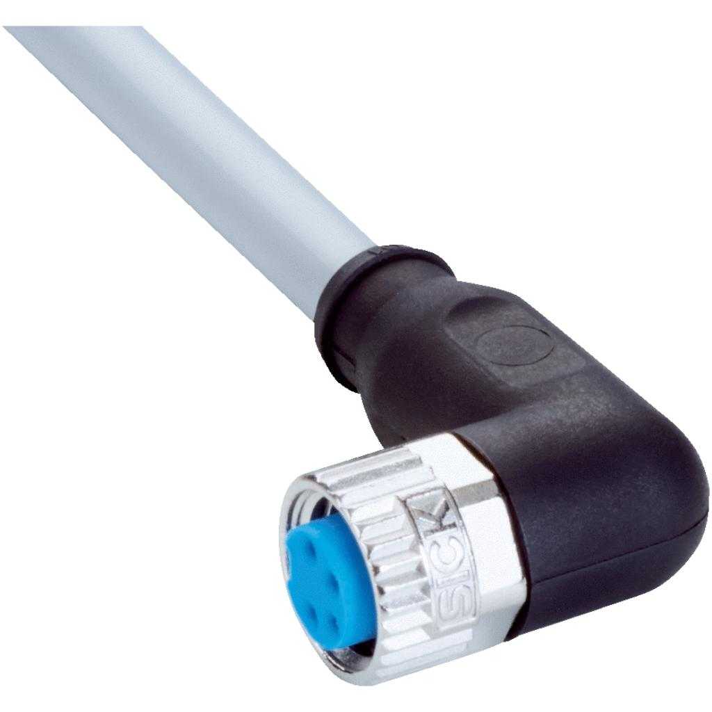 Cable sensor YG8, hembra M8 4P acodado cod.A, abierto, sin apant., 10m 4H PVC