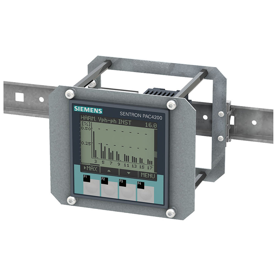SENTRON, aparato de medida, 7KM PAC4200 y adaptador a perfil DIN