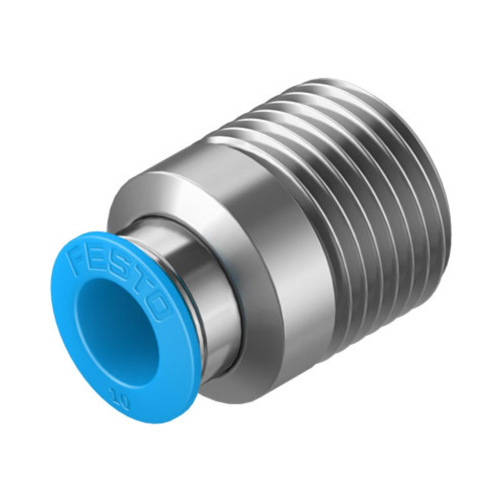 Racor recto QS, 1/2, tubo 10 mm