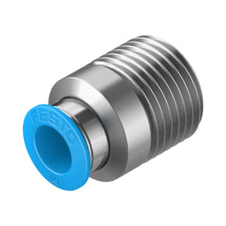 Racor recto QS, 1/2, tubo 10 mm