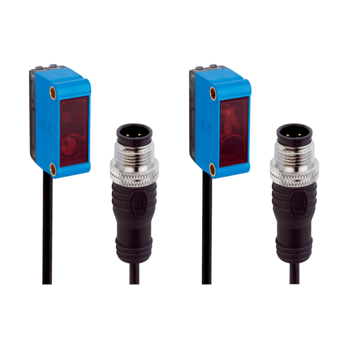 Barrera emisor-receptor GSE6 LED, PNP, claro/oscuro, cable M12 4P