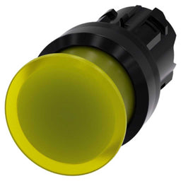 Cabeza seta 3SU, 22mm, plástico, amarillo, seta