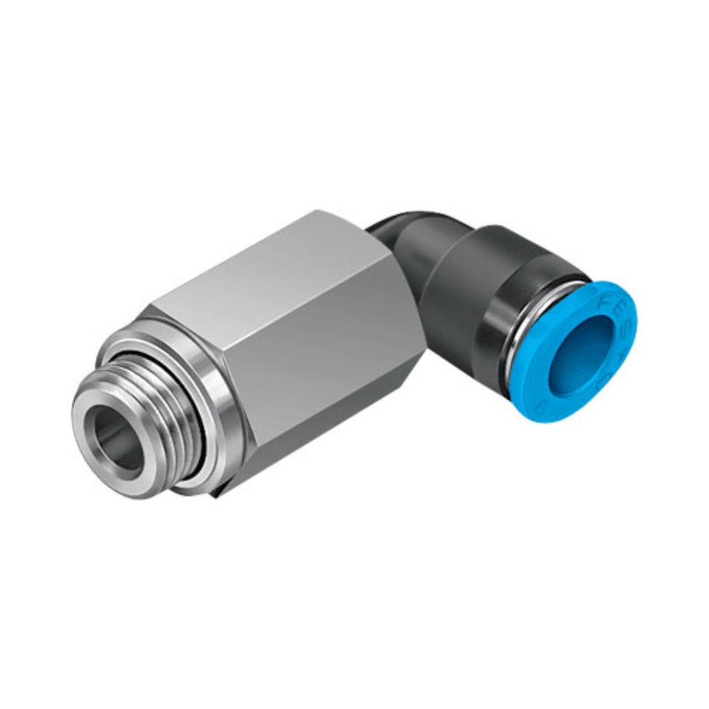 Racor mini codo largo QSMLL, G1/8, tubo 6 mm