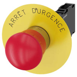 Pulsador 3SU, 22mm, metal, rojo, 1NA+1NC, tornillo