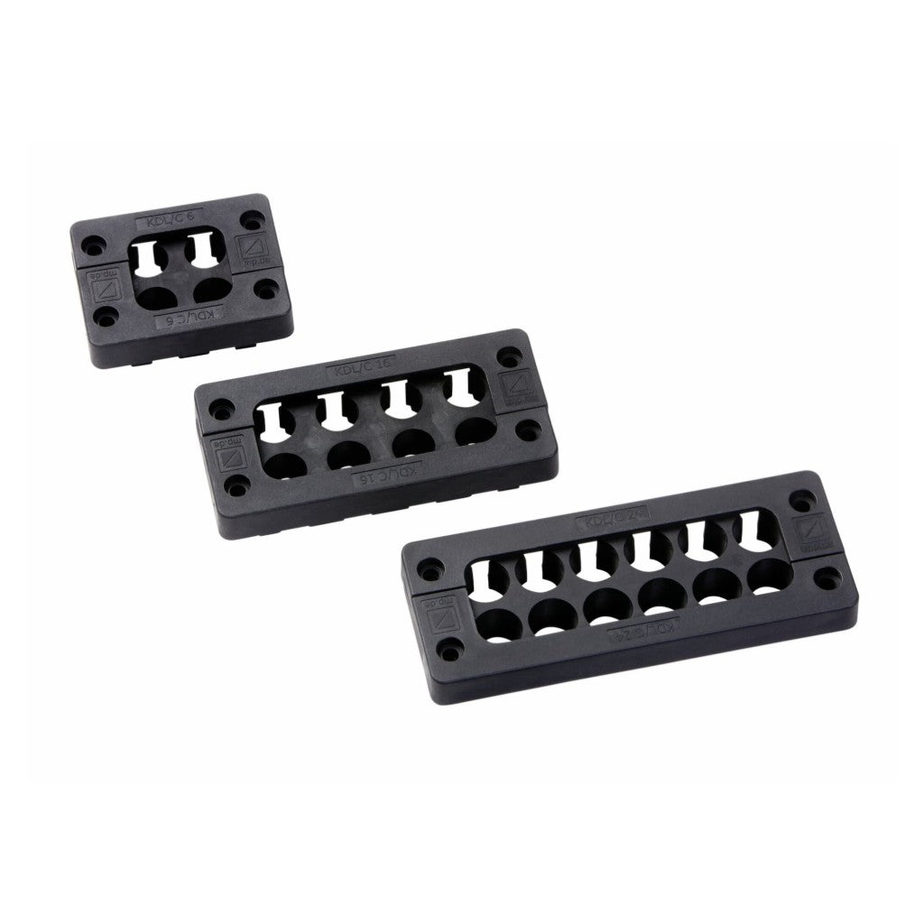 Placa pasacables tipo KDL/C 24/8, sw, Set