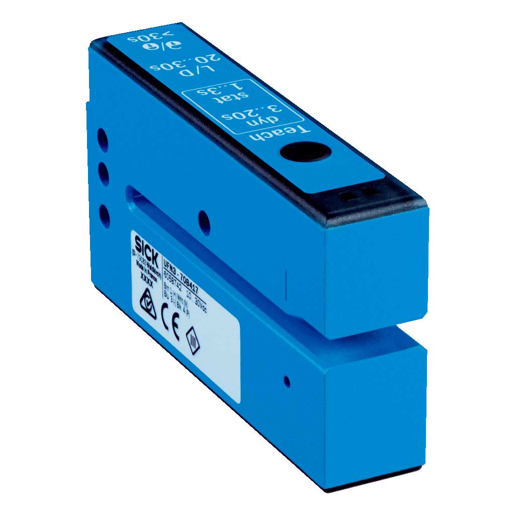 Sensor horquilla UF, 3mm, 69mm, PNP, M8 4P