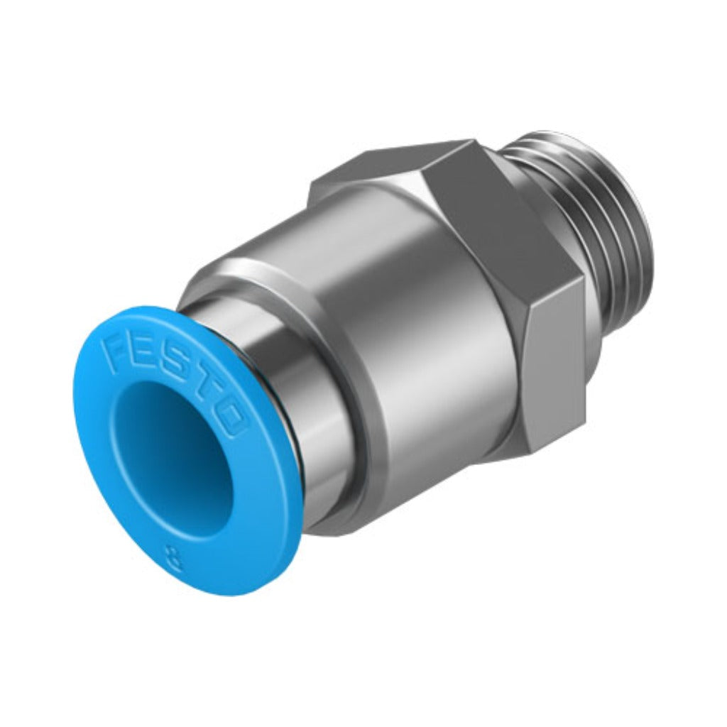 Racor recto QS, G1/8, tubo 8 mm