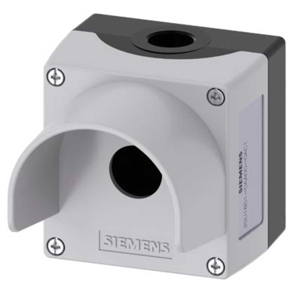 Caja mando 3SU, metal, 22mm, 1 puntos