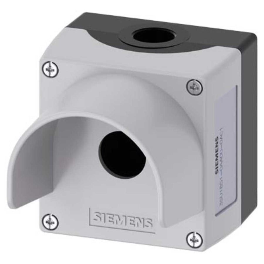Caja mando 3SU, metal, 22mm, 1 puntos
