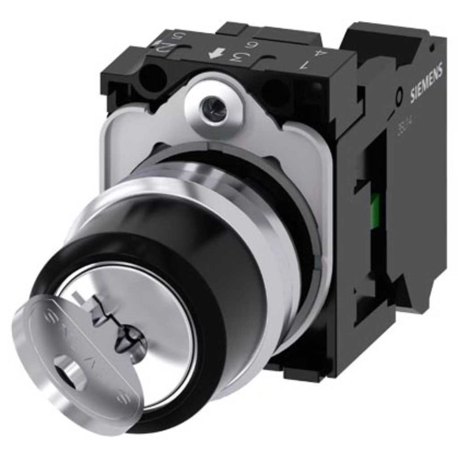 Pulsador 3SU, 22mm, metal, 1NA, resorte