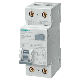 Interruptor diferencial combinado, 1+N polo, tipo A, curva C, 6kA, 10A, 300mA