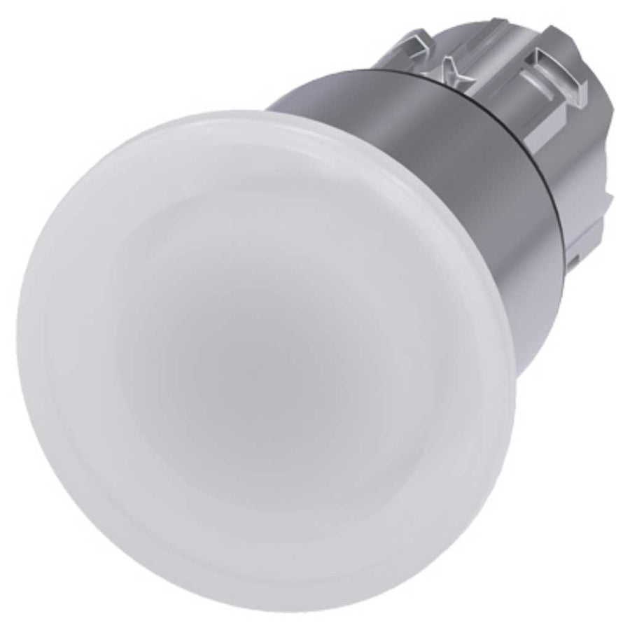 Cabeza seta 3SU, 22mm, metal, blanco, seta