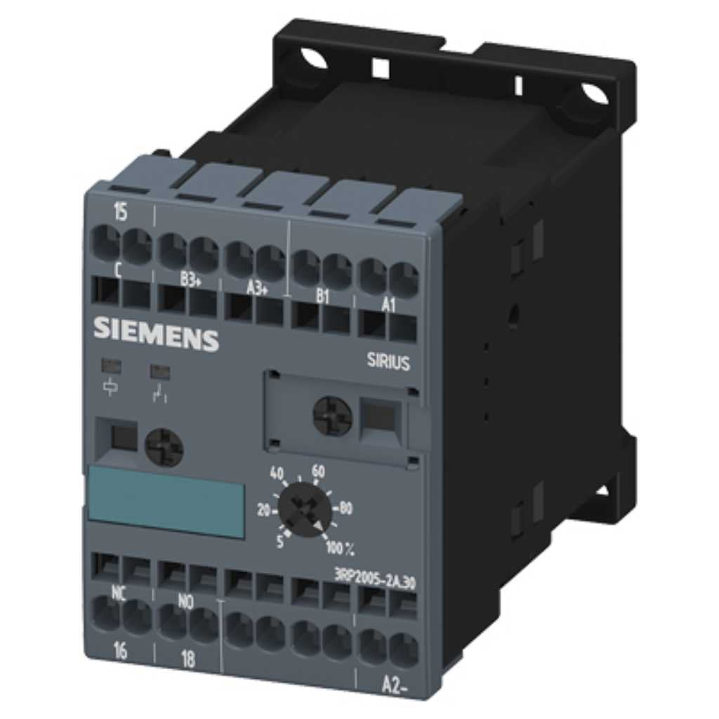 Relé temporizador, 3RP, multifunción, 1CO, 24V AC/DC, resorte