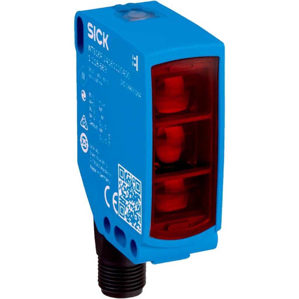 Fotocélula detección sobre objeto WTS16P LED, PNP/NPN, M12 4P