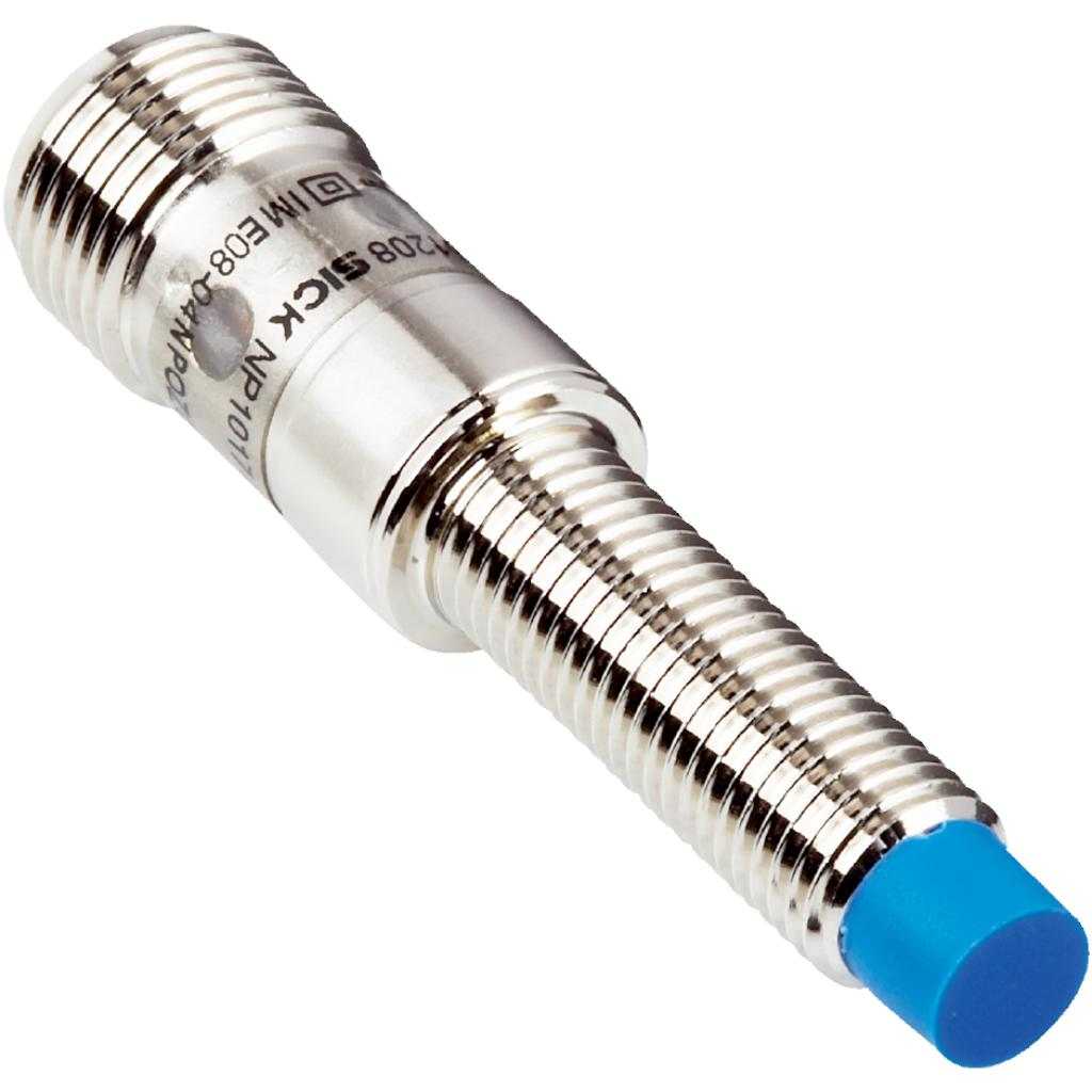 Inductivo IME08, PNP NC, Sn=6 mm ultracorta, no enrasado, C.c. 3 hilos, M12 4P