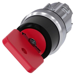 Cabeza llave 3SU, 22mm, metal, rojo, con llave