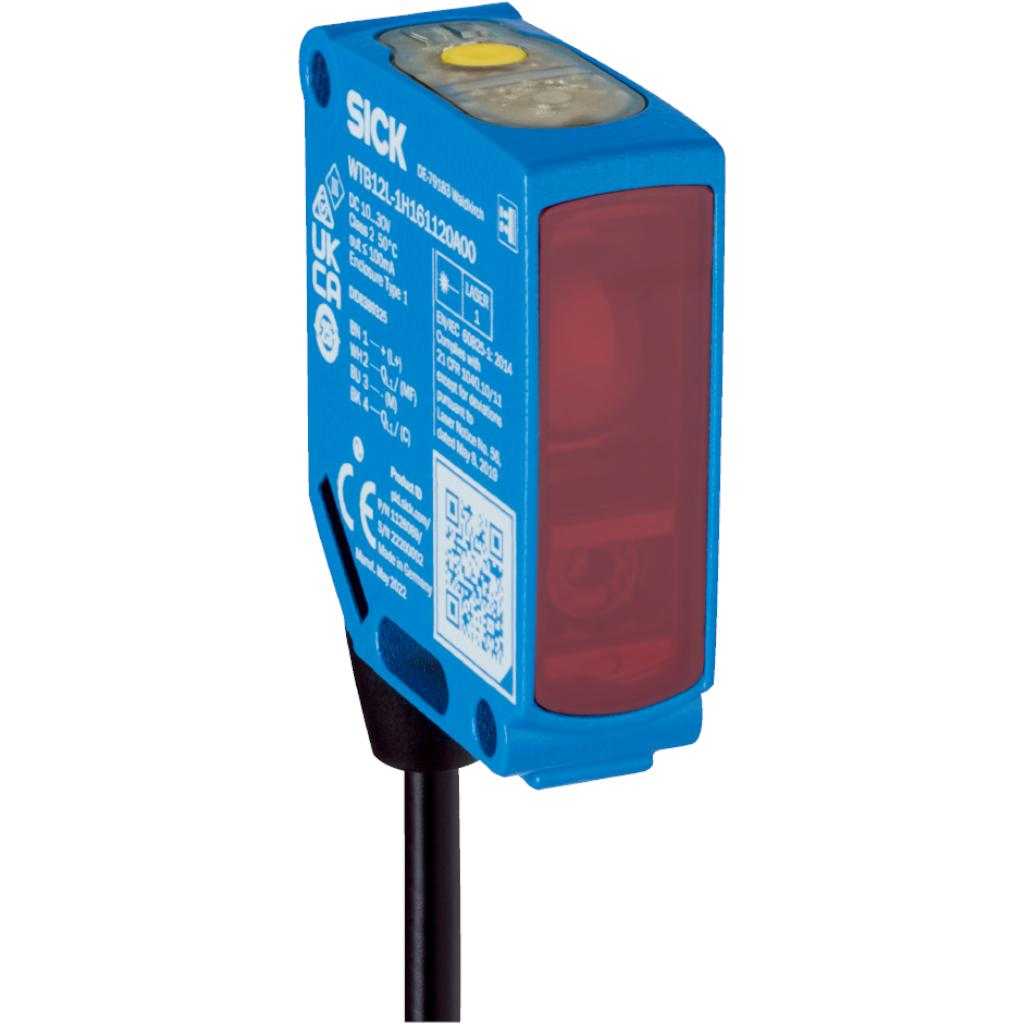 Barrera fotoeléctrica réflex WLA12L Láser, PNP/NPN, claro/oscuro, cable 4H 2m