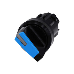 Cabeza selector 3SU, 22mm, plástico, azul, selector