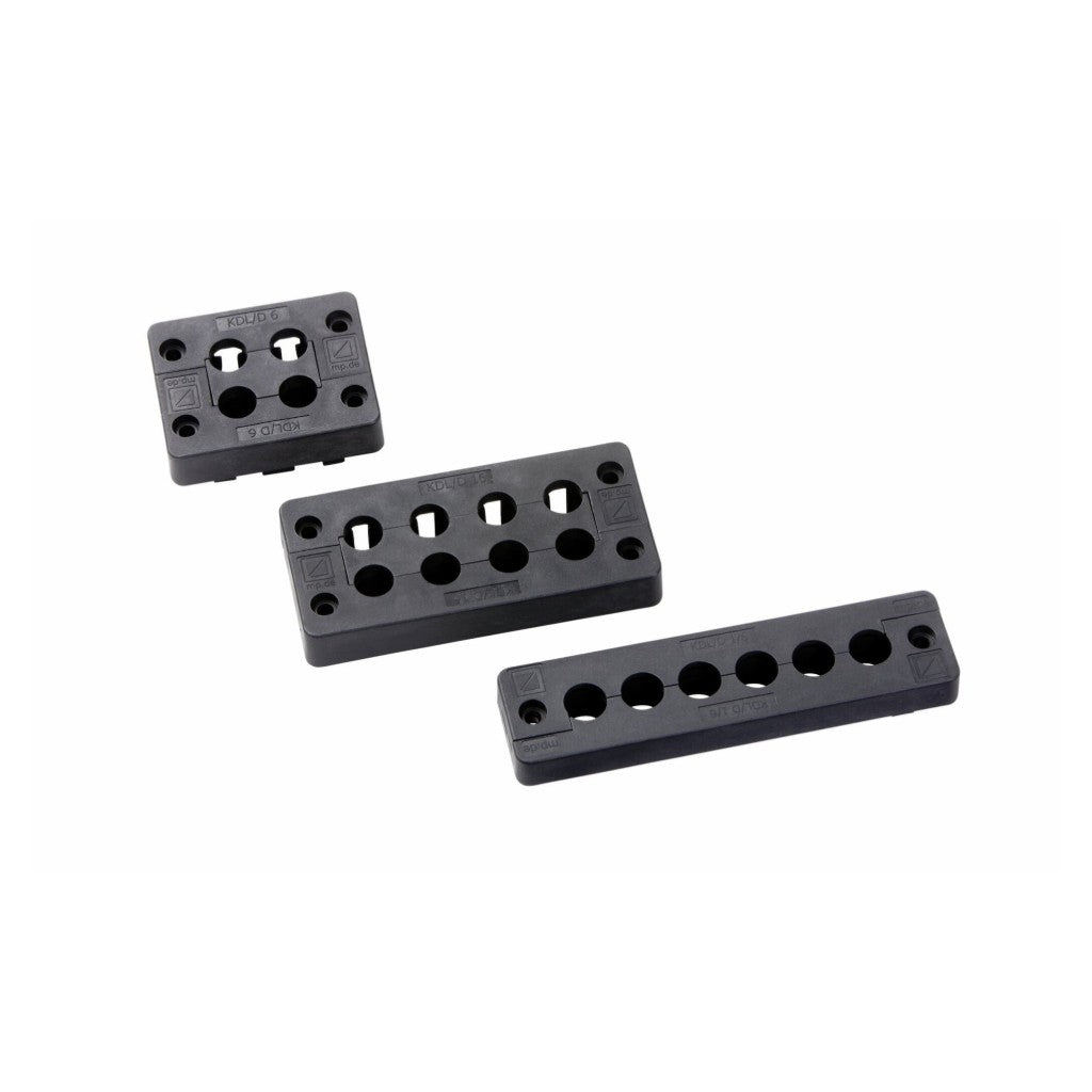 Placa pasacables tipo KDL/D 1/6, sw, Set
