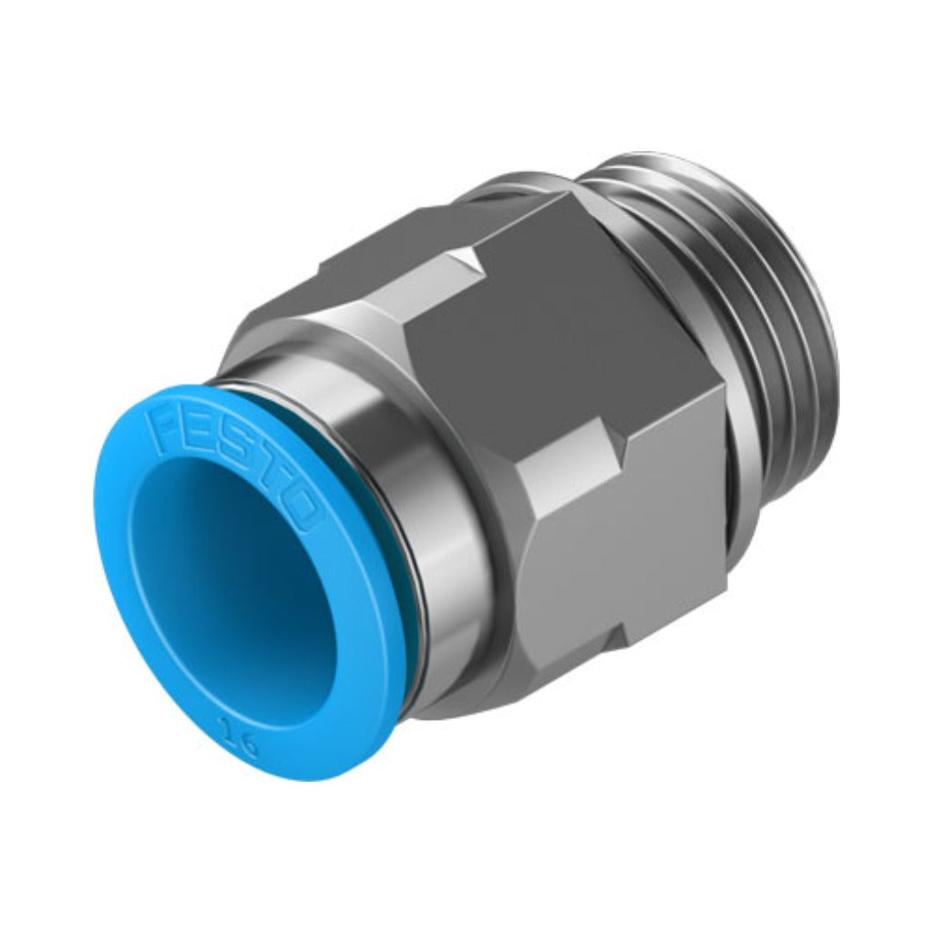 Racor recto QS, G1/2, tubo 16 mm