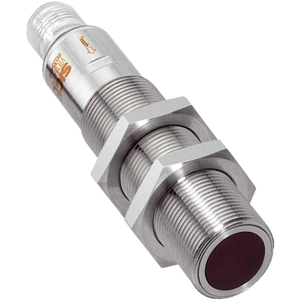 Fotocélula detección sobre objeto VTB18 LED, NPN, claro/oscuro, M12 4P