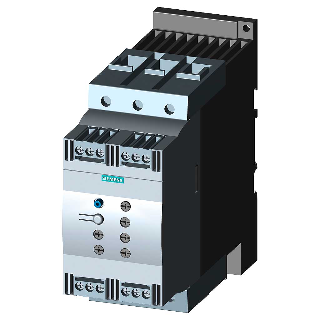 Arrancador suave SIRIUS, S3, 106A, 55kW, 24V, tornillo