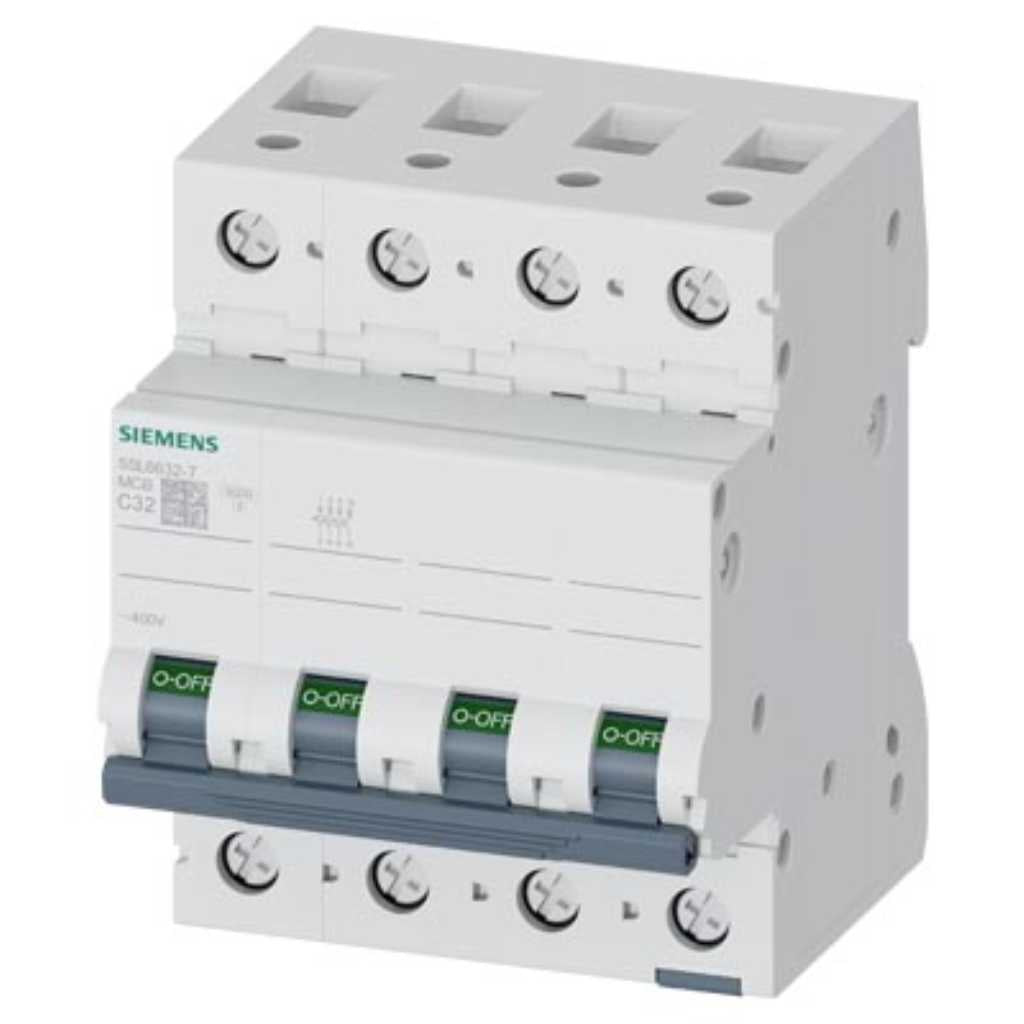 Magnetotérmico 400V 6kA 3+N polos C, 32A
