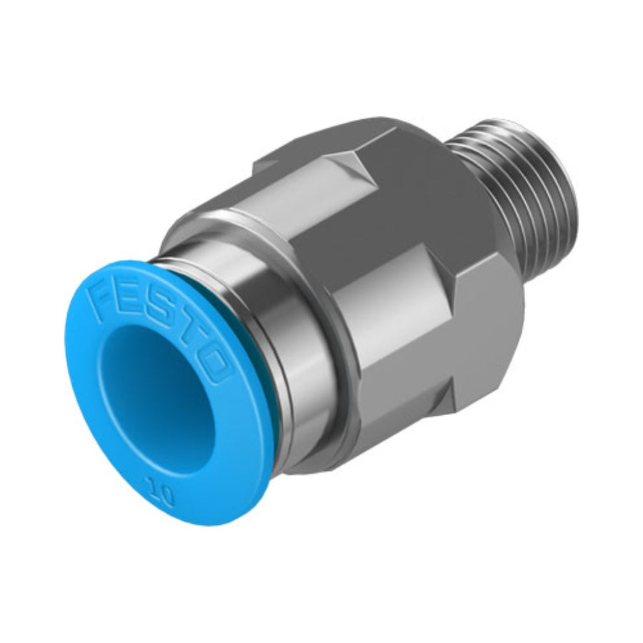 Racor recto QS, 1/8, tubo 10 mm