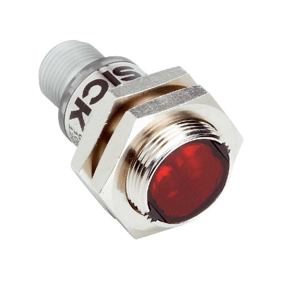 Barrera fotoeléctrica réflex GRL18S LED, PNP, claro/oscuro, M12 4P