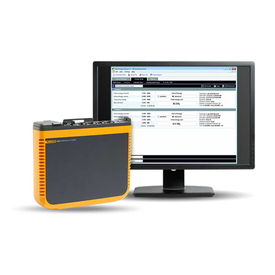 Registrador de calidad eléctrica sin iFlex, version EUS