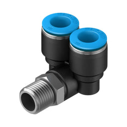 Racor en Y QSY, 1/4, tubo 10 mm