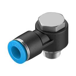 Racor codo orientable QSLV, G1/8, tubo 8 mm