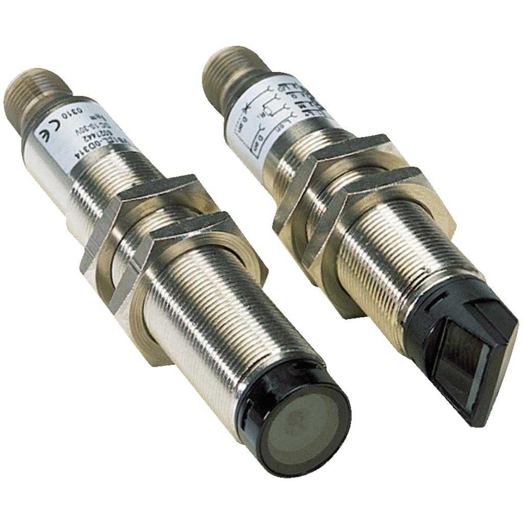 Barrera emisor-receptor VSE18L Láser, PNP, claro/oscuro, M12 4P