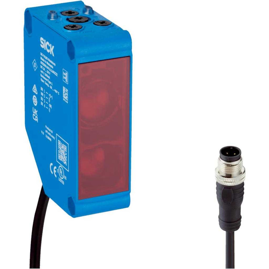 Fotocélula detección sobre objeto GTB20M LED, PNP/NPN, claro/oscuro, cable M12 4P 315mm