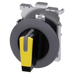 Cabeza selector 3SU, 30mm, metal, amarillo, selector