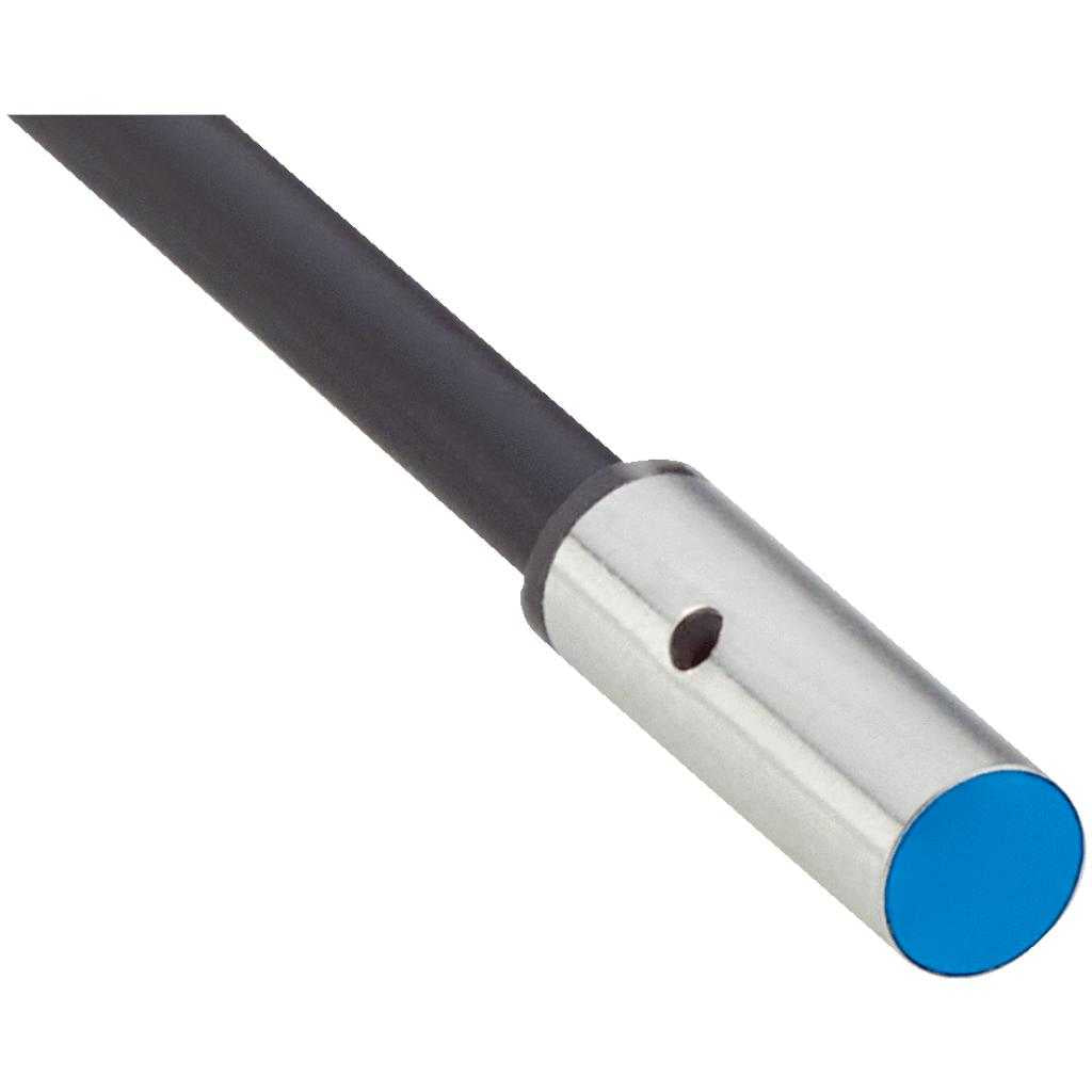 Inductivo IHM04, PNP NO, Sn=2,5 mm corto, casi enrasado, C.c. 3 hilos, cable 2 m