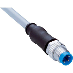 Cable sensor YM8, macho M8 3P cod.A, abierto, sin apant., 2m 3H PVC