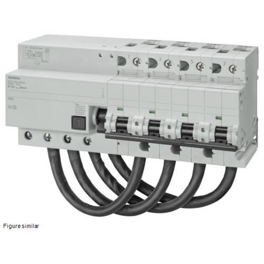 Interruptor diferencial combinado, 4 polos, tipo A, curva C, 10kA, 125A, 30mA