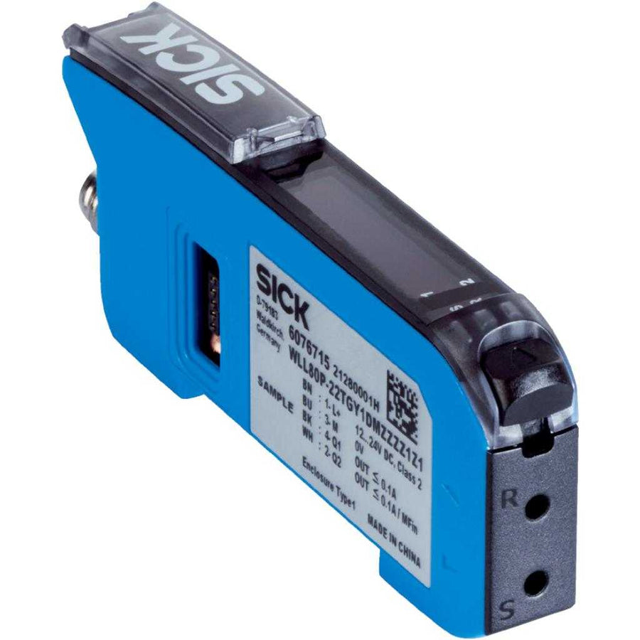 Sensor fibra óptica WLL80, Amplificador de fibr, Luz infrarroja, M8 4P