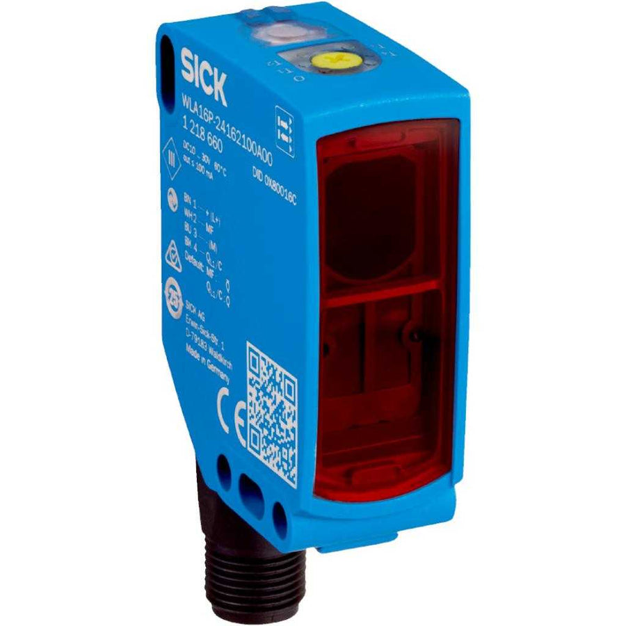 Barrera fotoeléctrica réflex WLG16P LED, PNP, claro/oscuro, M12 4P
