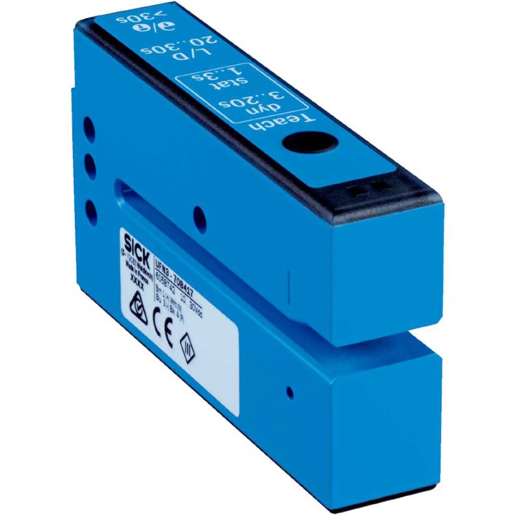 Sensor horquilla UF, 3mm, 69mm, PNP, M8 4P