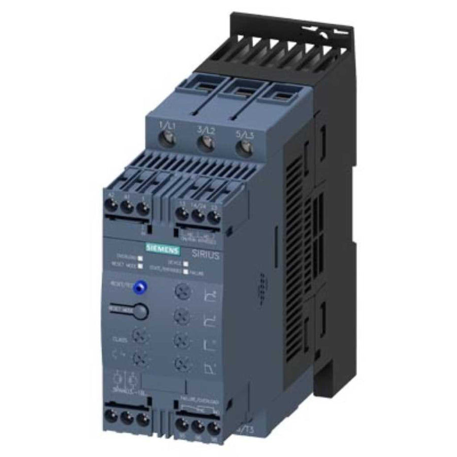 Arrancador suave SIRIUS, S2, 45A, 30kW, 110-230V, tornillo