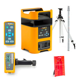 Kit de láser rojo rotatorio PLS HV2R con trípode y varilla de medida