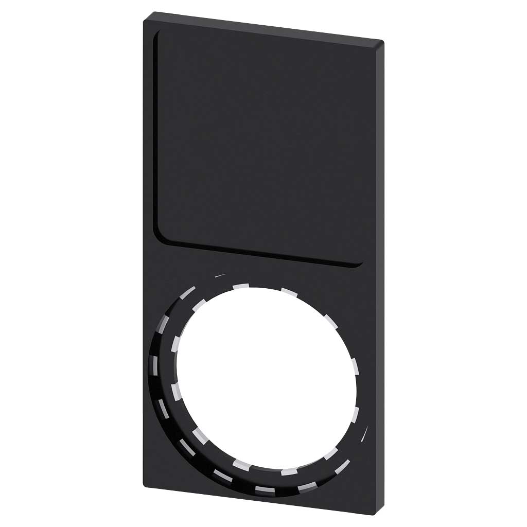 Cabeza pulsador 3SU, 22mm, negro