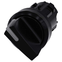 Cabeza selector 3SU, 22mm, plástico, negro, selector