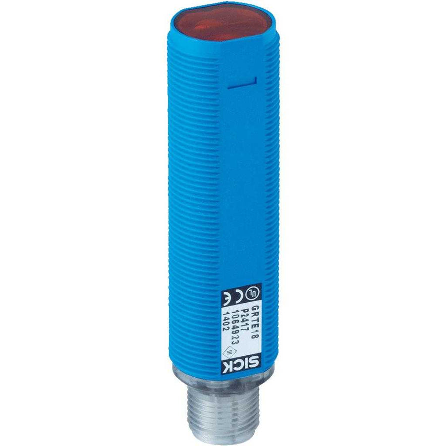 Fotocélula detección sobre objeto GRTE18 LED, NPN, claro/oscuro, M12 4P