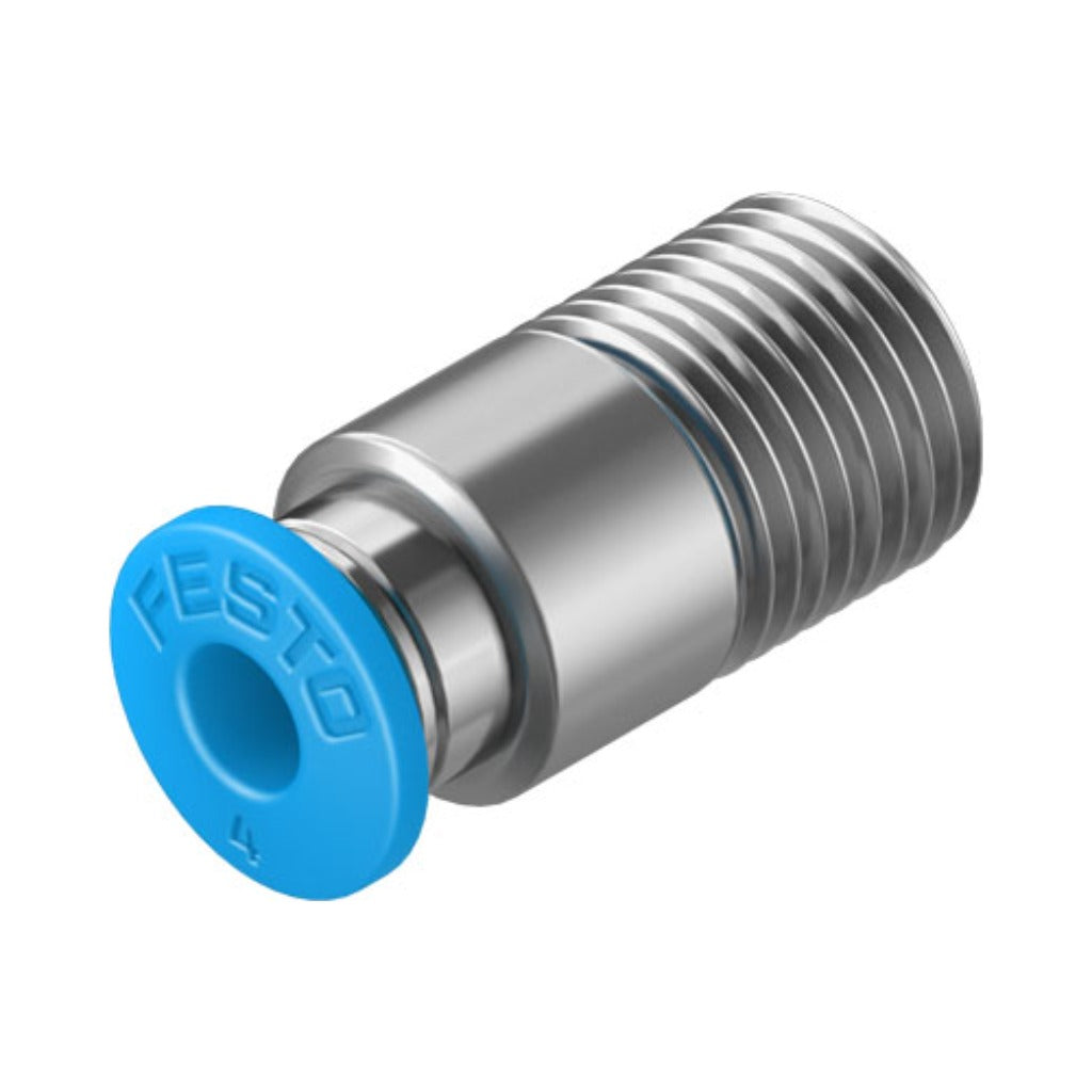 Racor recto QS, 1/8, tubo 4 mm